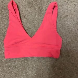 Lululemon Align V Neck Sports Bra Glaze Pink Size 6